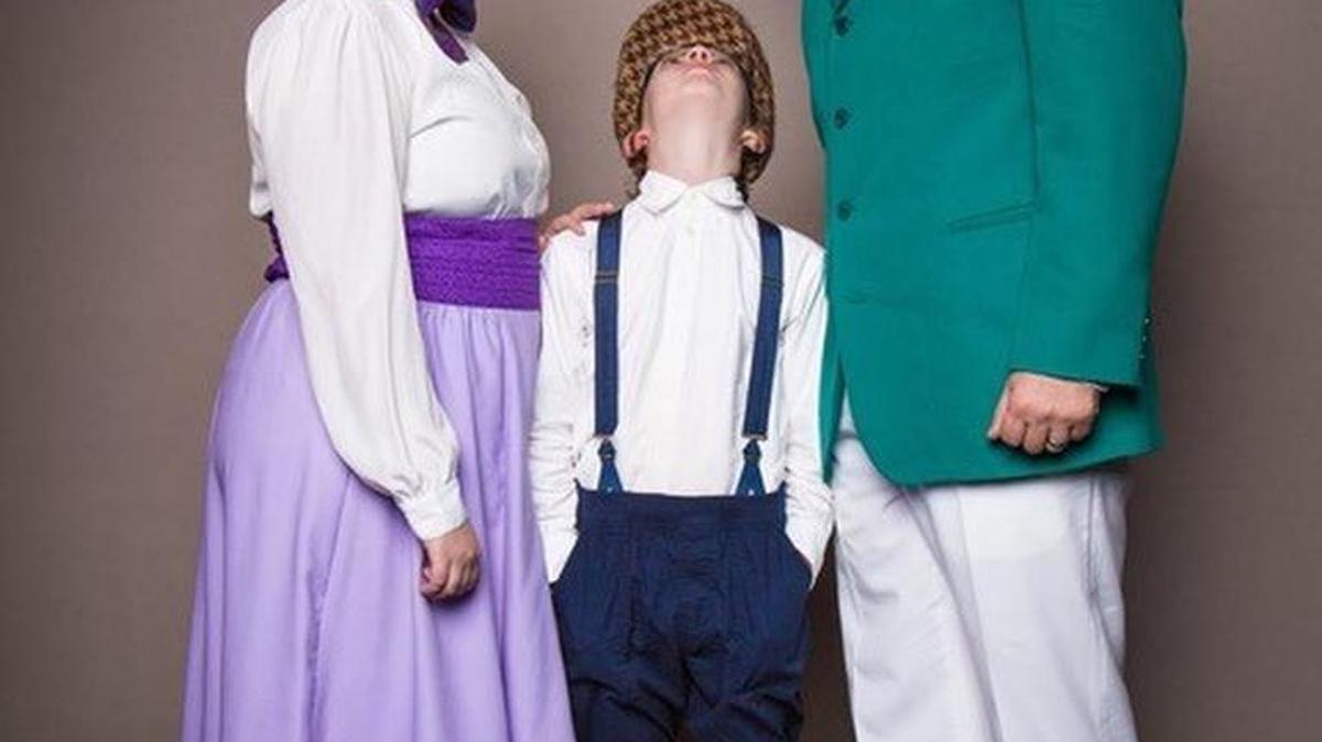 From left, Taryn Wetherington (Marian Paroo), JP Carr (Winthrop Paroo) and Daniel Cort (Professor Harold Hill) star in Main Street Youth Theatre’s production of “The Music Man.”