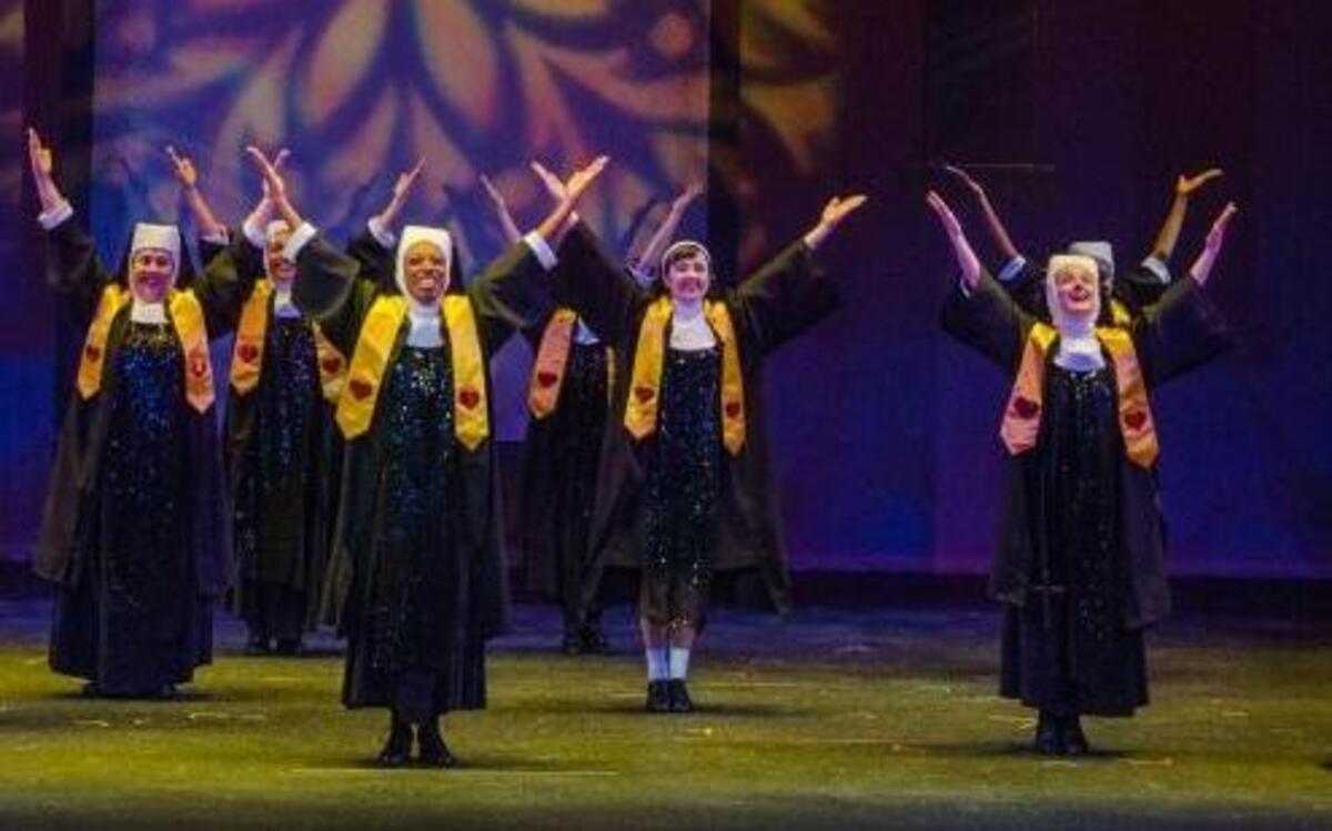 The cast of “Sister Act” at the Arts Center of Coastal Carolina.