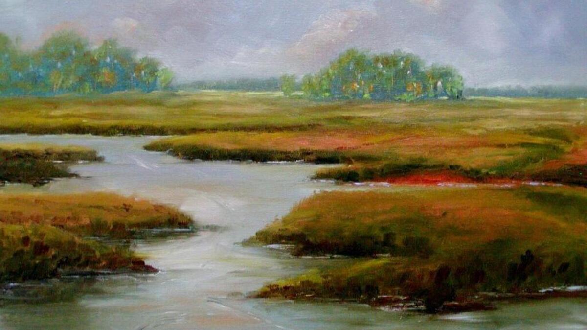 Guido Petruzzi’s “Marsh View, Fall,” Oil, 16x20 inches