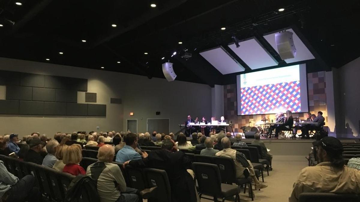 Nearly 200 people attended a meeting where recommendations for an arts and culture venue were presented for Hilton Head Island on Thursday.