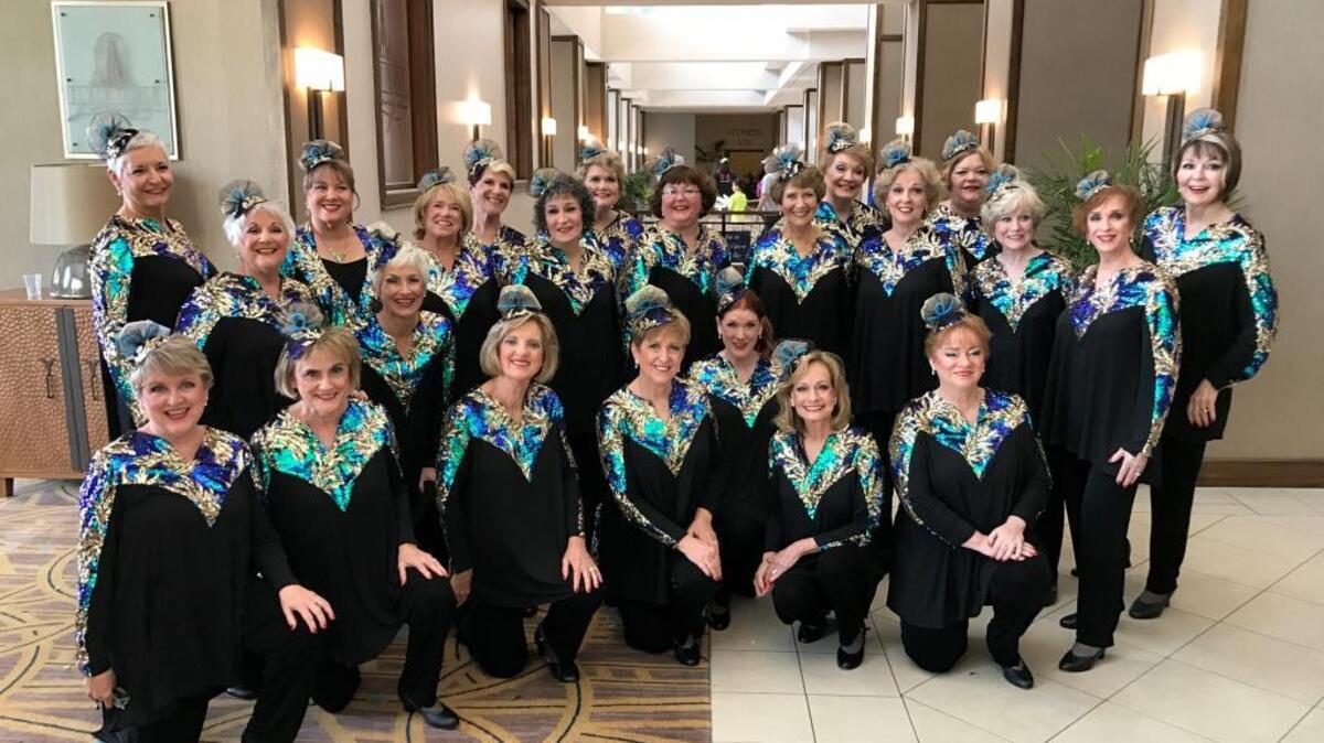 The Hilton Head Shore Notes took part in the Sweet Adelines International’s Region 9 Competition in Daytona, Fla. They won first place in the Small Chorus Division.