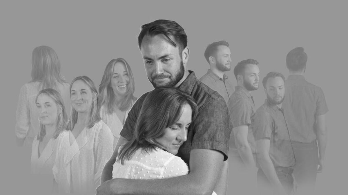 Prentiss Standridge and Ian McCabe star in Lean Ensemble Theater’s production of Nick Payne’s “Constellations.”