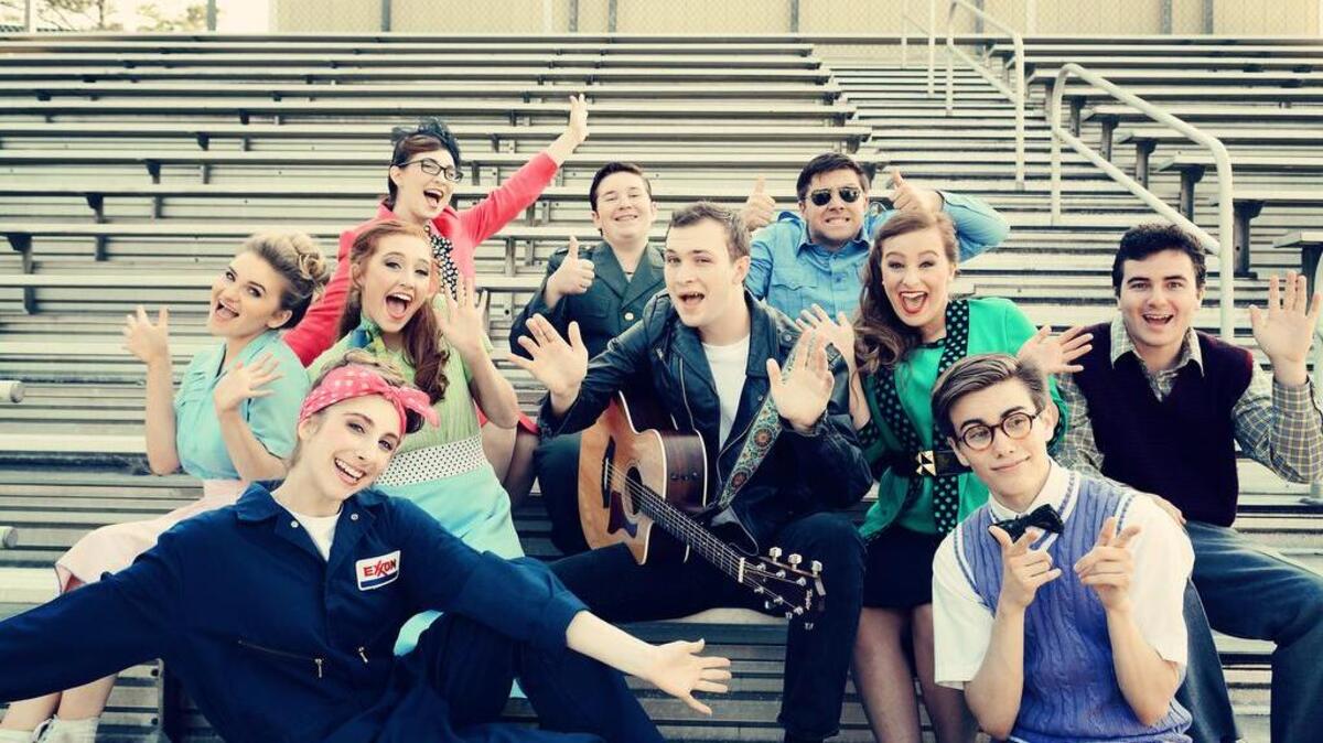 The cast of “All Shook Up,” presented Main Street Youth Theatre on Hilton Head Island.