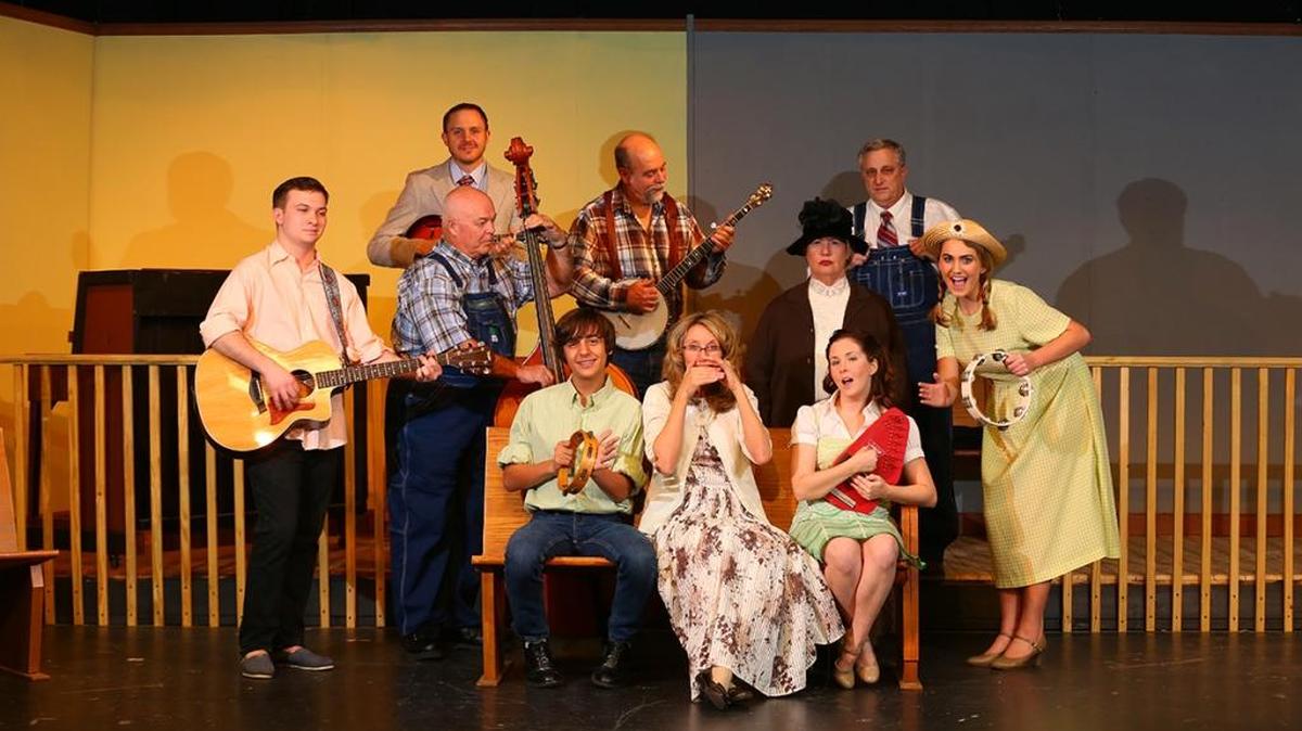 The cast of “Smoke on the Mountain” now playing at the May River Theatre Company, in Bluffton.