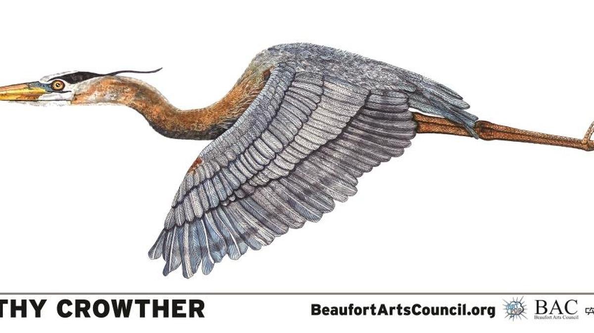 The work of St. Helena Island artist Kathy Crowther, shown here March 10, 2016, was part of the ArtPop exhibit on billboards around Beaufort, Jasper, Hampton and Colleton.