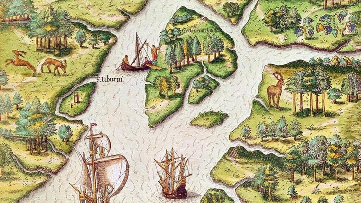 Archaeologists used this 16th century French map to excavate Santa Elena. Santa Elena history will be featured as part of the S.C. Humanities Festival coming to Beaufort June 9-11.