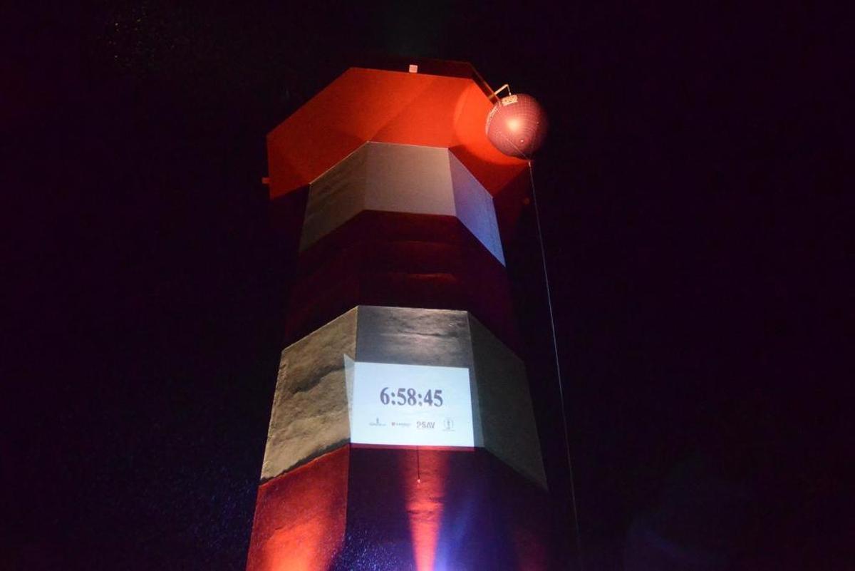 The Harbour Town Lighthouse was the scene of the New Year’s Eve ball drop on Sunday night. Two drops were held, one at 7 p.m. and another at midnight.