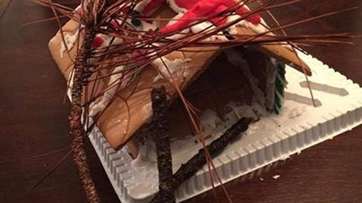 Ericka Van Dee: Sea Pines gingerbread house after Hurricane Matthew