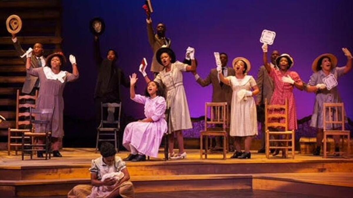 The cast of “The Color Purple” at the Arts Center of Coastal Carolina.