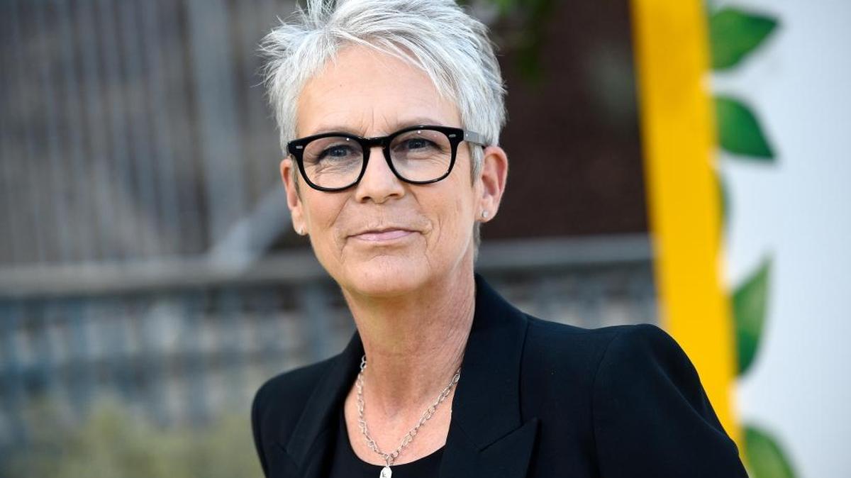 Jamie Lee Curtis arrives at the Los Angeles premiere of “Jane” at the Hollywood Bowl on Oct. 9, 2017, in Los Angeles.