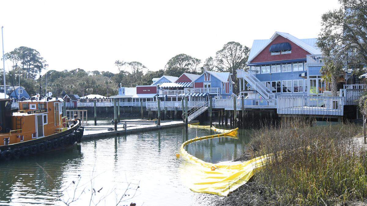 The South Beach Marina Village pictured here in January 2025, before the northwest section was demolished.