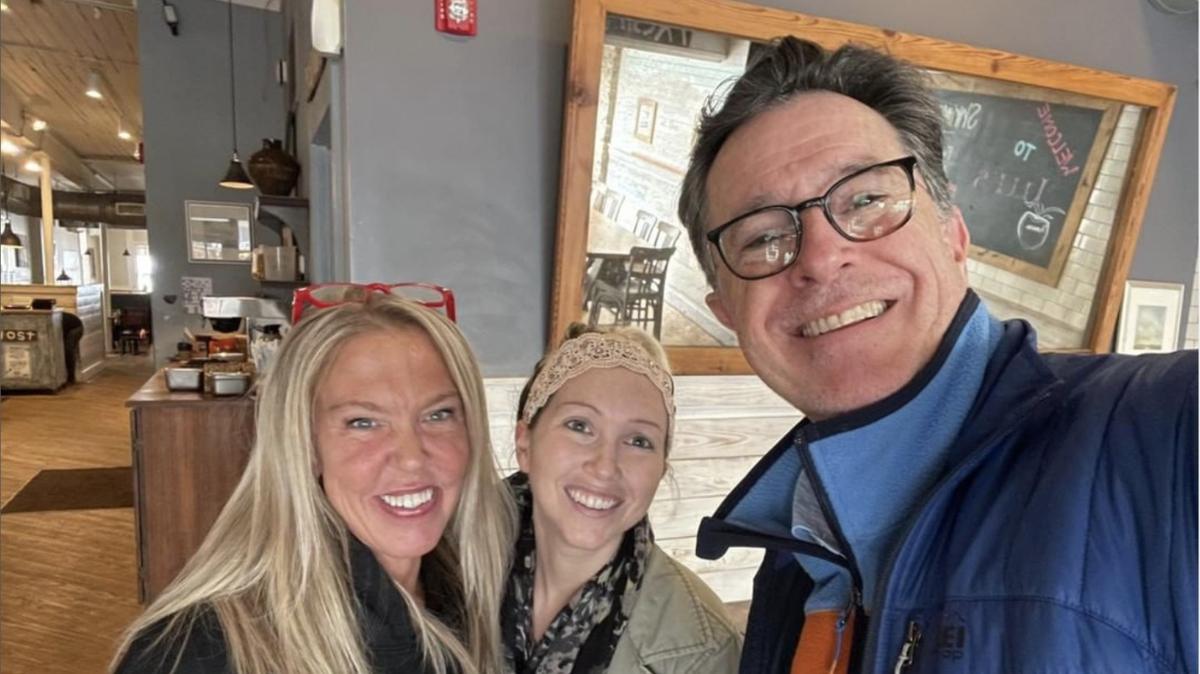 CBS “Late Night” host Stephen Colbert made a stop at Plums Restaurant in Beaufort this past weekend.
