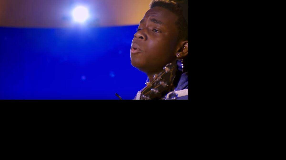 Lee Jean auditions in Atlanta, Ga., and sings "I See Fire" by Ed Sheeran in this still image taken from video.