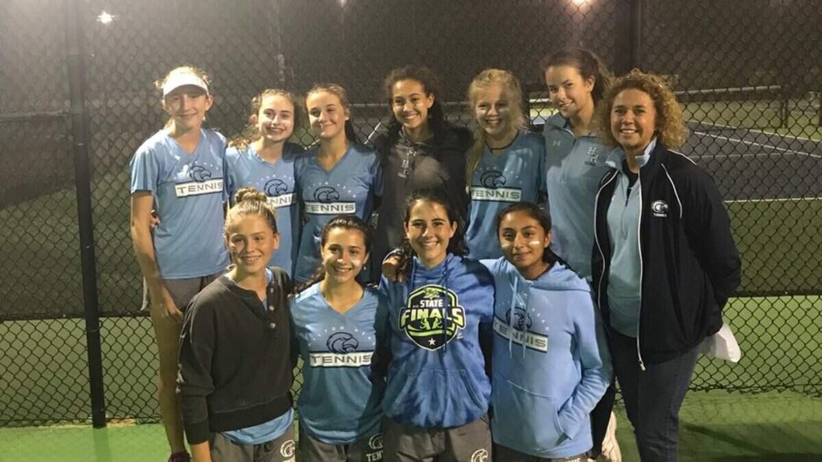 The Hilton Head Island girls tennis team defeated Hartsville, 4-2, on Wednesday, Nov. 7, 2018, to win the Class 4A Lower State championship.