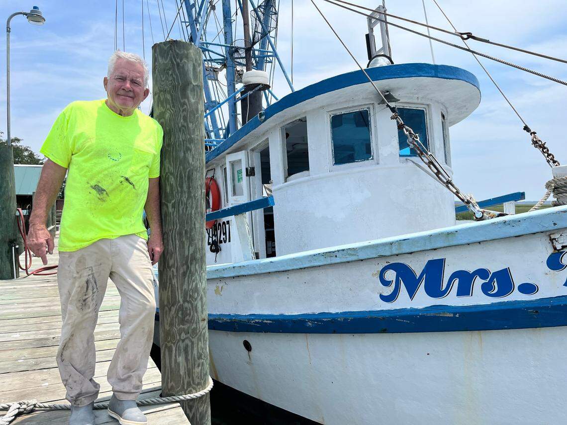 Jim Buchanan is a shrimper based at the Gay Fish Co. docks on St. Helena Island. His boat is the Mrs. B. “It’s hard work and if you don’t like it, good God, it would be absolute misery,” he says of shrimping.