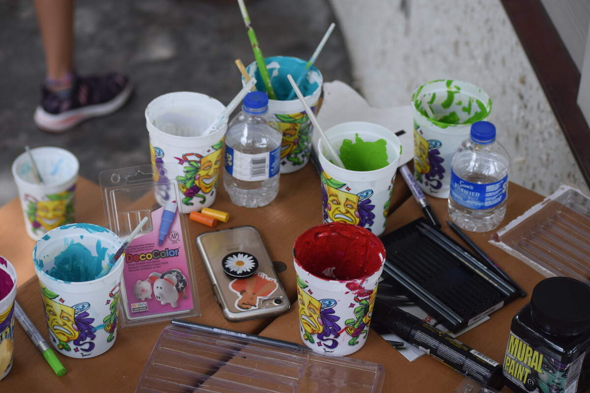 The mural’s paint job was a blast, M.C. Riley Elementary School students said on Saturday, June 5, 2021.