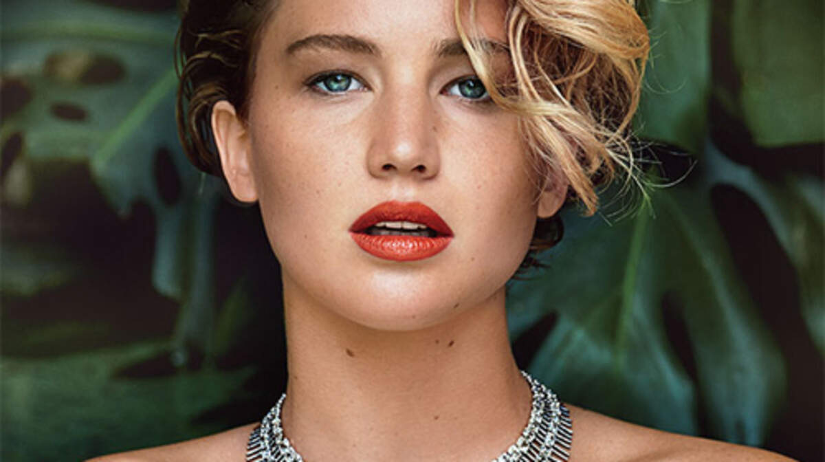 Actress Jennifer Lawrence on the cover of Vanity Fair.