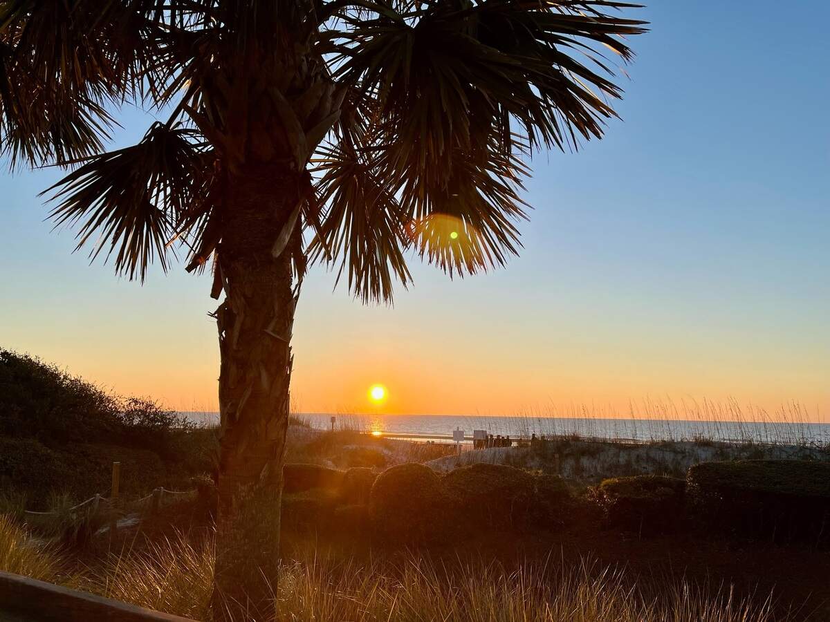 Sheila Conant took this photo of the sunrise from Sea Pines Beach Club on Hilton Head.&nbsp;