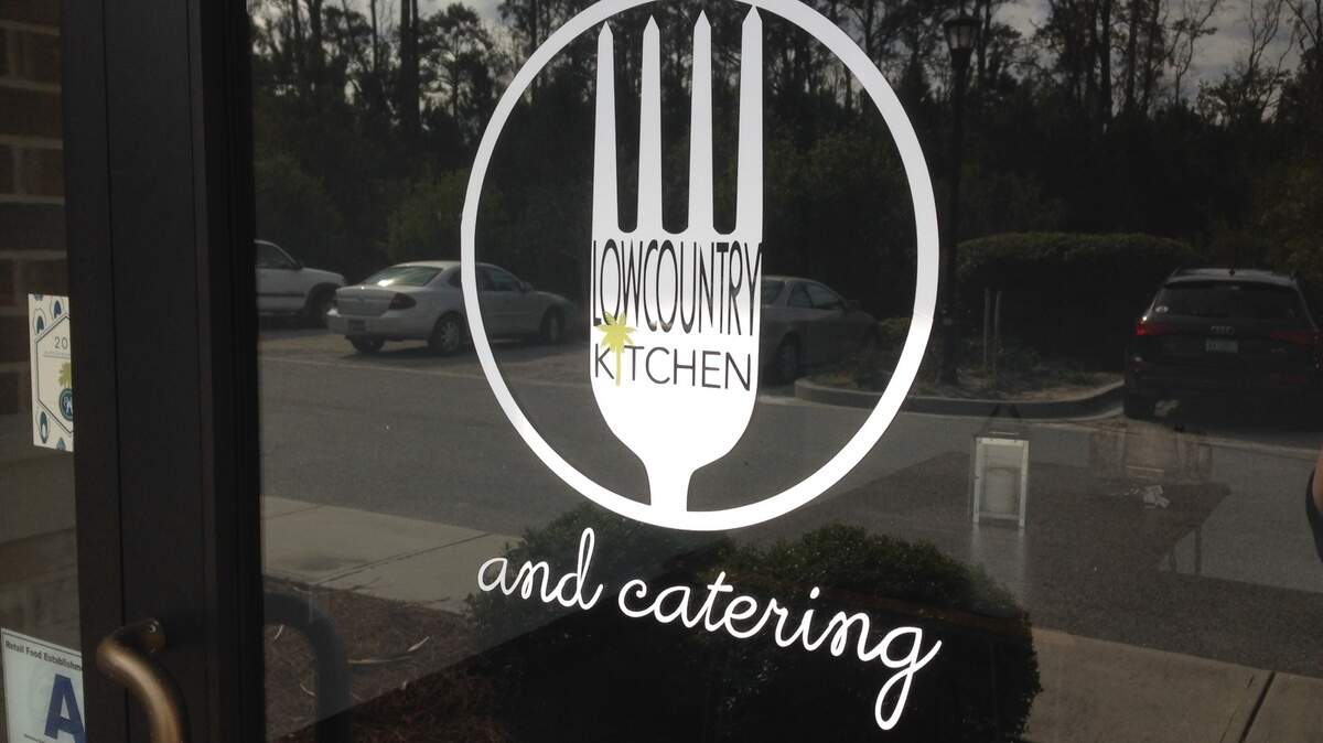 The door of Lowcountry Kitchen is pictured at 258 Red Cedar, No. 15, in Bluffton.