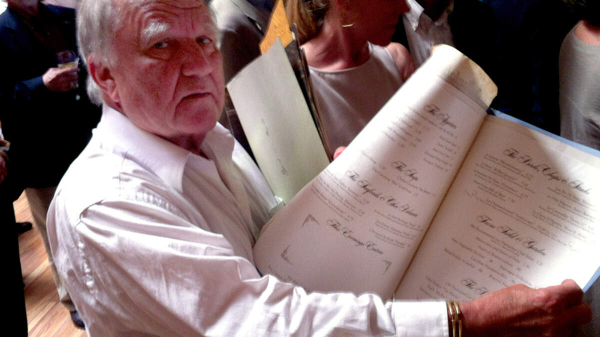 Klaus Jackel brought an armful of original menus to the goodbye party when the Plantation Club in Sea Pines was leveled in 2012. Le Chateaubriand “Aristocrate” for two was the high ticket item at $19.