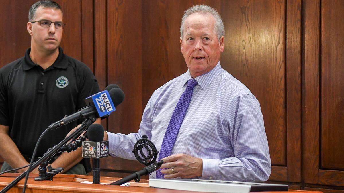Beaufort County Sheriff PJ Tanner talks on Aug. 27, 2024, at the departments headquarters about how the community and law enforcement agencies worked together in finding Stanley Kotowski, 60, who was reported missing on Aug. 16, 2024 while visiting Hilton Head Island. The Beaufort County coroner’s office determined Kotowski died from hanging soon after he was reported missing.