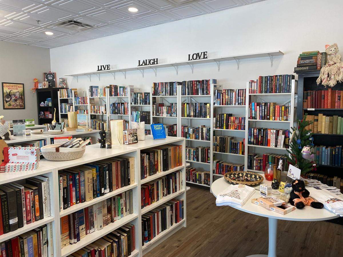 The Kneady Cat Books & Gifts, along Bluffton’s Buckwalter Parkway in Berkeley Place, sells used books and cat-themed gifts.
