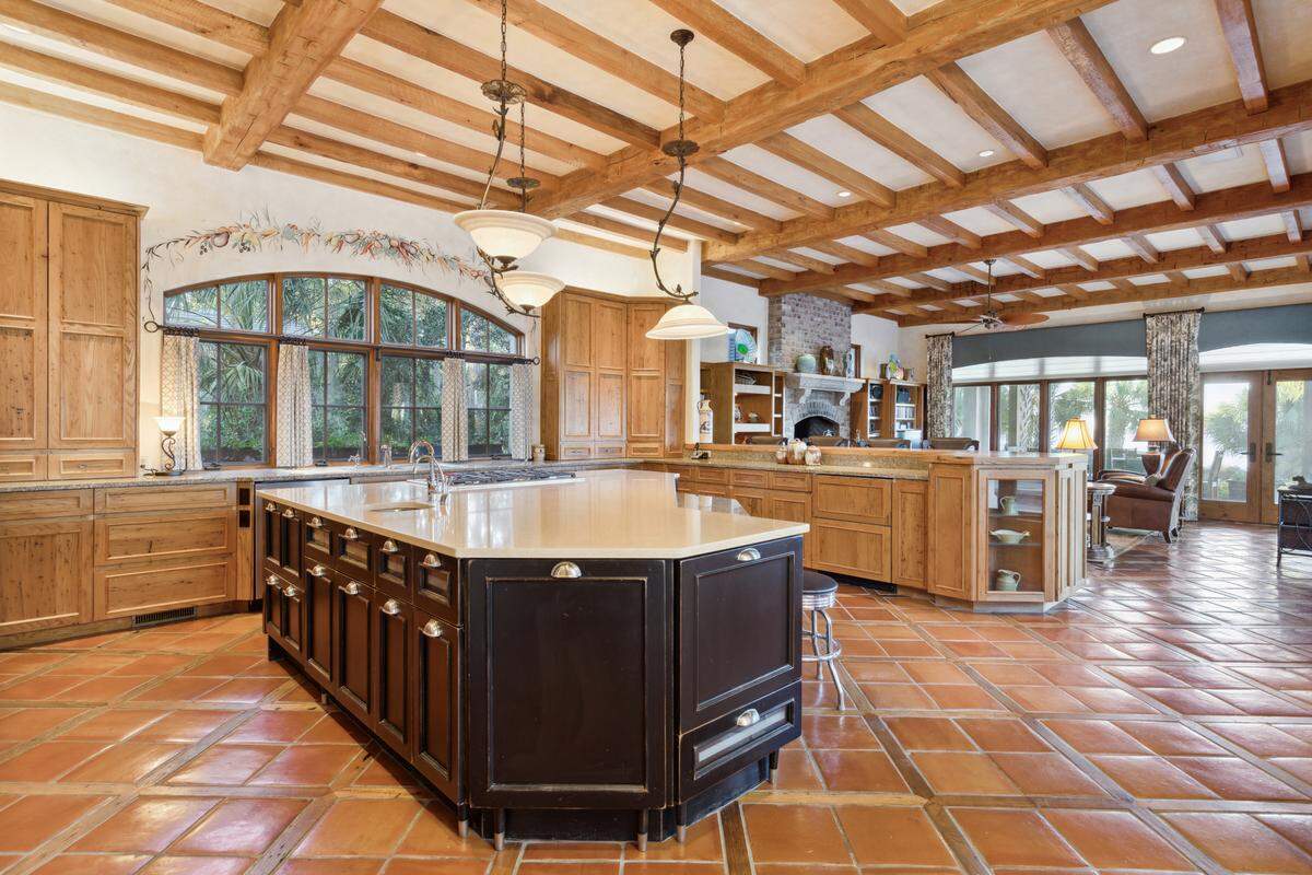 A view from inside the kitchen found within 30 Oyster Shell Lane on Hilton Head Island, SC.