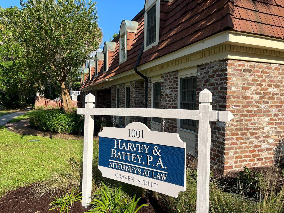 Harvey and Battey offices on Craven Street in Beaufort. The full-service law firm, which was started in 1922, has plans to open another office in Okatie.