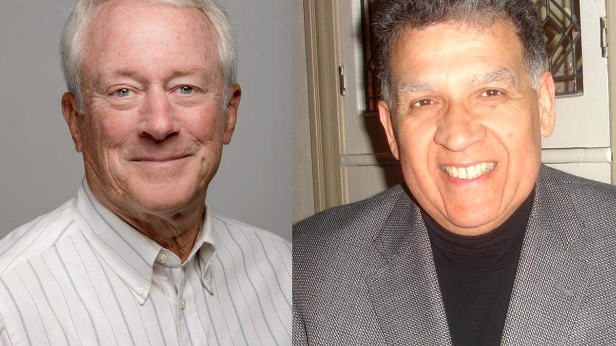 (from left) Richard Geier and Ray Johnson filed to run for the Beaufort County Board of Education District 5 seat in the November 6, 2018 election.