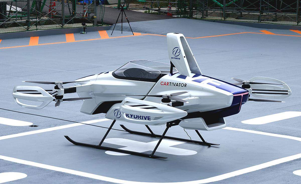 SkyDrive’s manned testing machine, called SED-03.