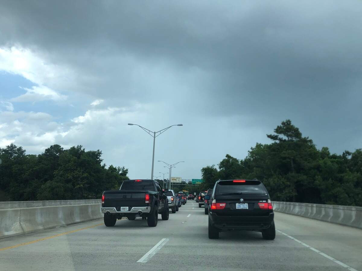 Westbound traffic was backed up Saturday afternoon on the Cross Island Bridge on Hilton Head Island. Only one lane was open for drivers who needed to pay the toll in cash, creating confusion at the toll plaza.