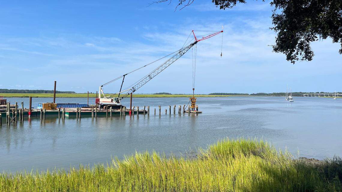 Port Royal begins rebuilding 30-year-old dock. Move shows renewed commitment to shrimping