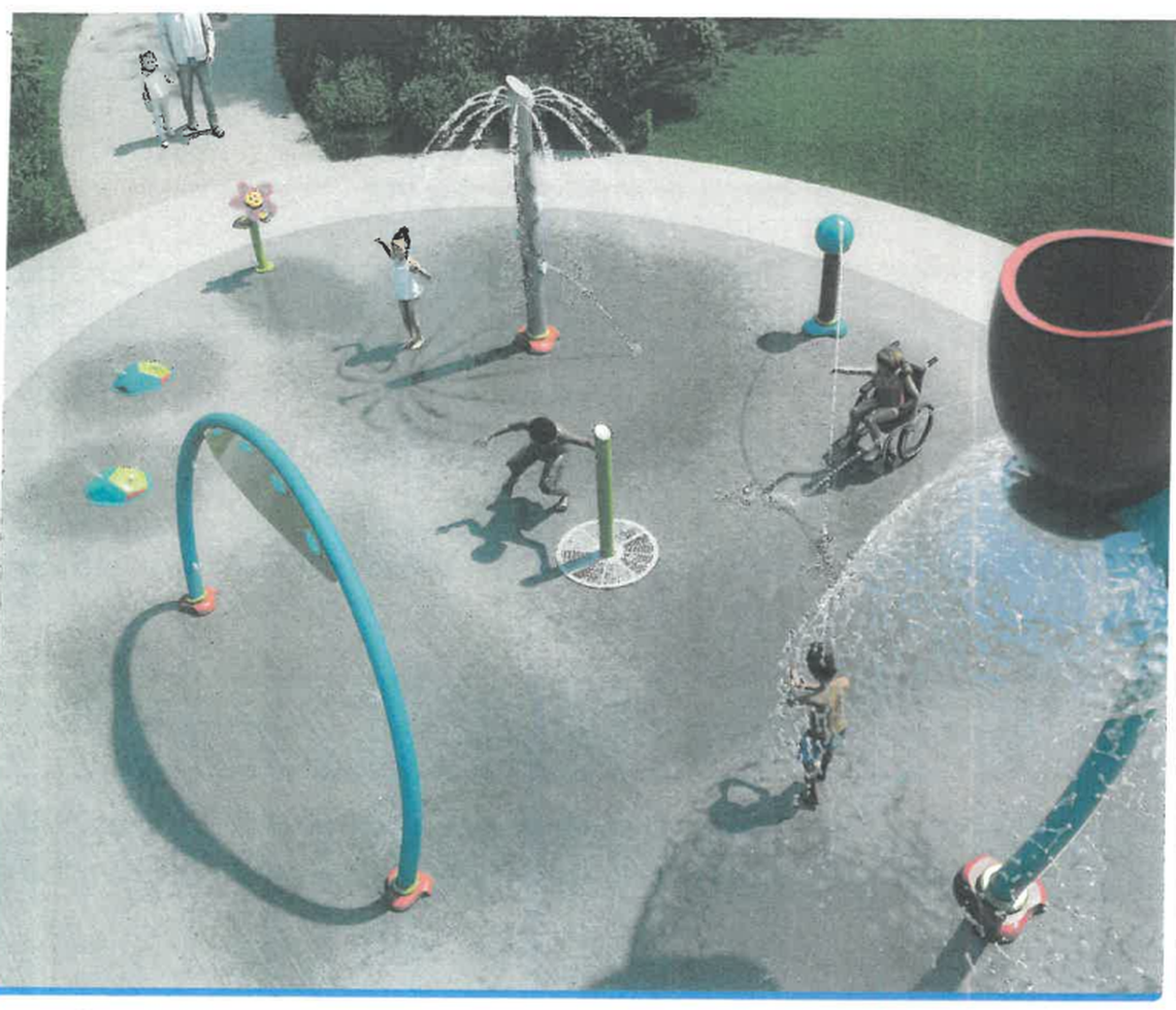 This is a rendition of the new splash pad that the town of Port Royal is installing at Bruce Edgerley Park in Port Royal that will be maintained by Beaufort County.