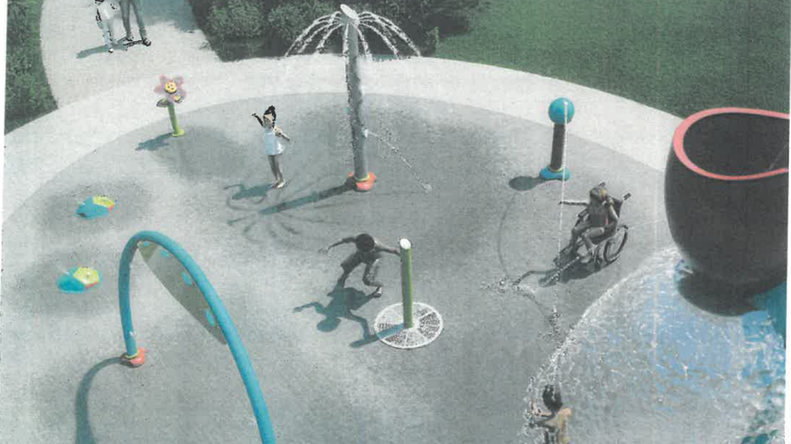 This is a rendering of the new splash pad that the town of Port Royal is installing at Bruce Edgerley Park in Port Royal that will be maintained by Beaufort County.