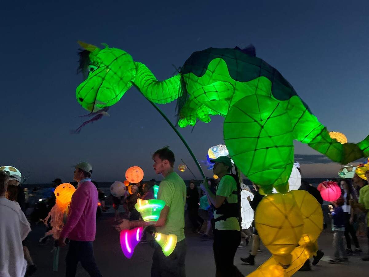 People proudly showed off their creations for the annual lantern parade Saturday on Hilton Head.