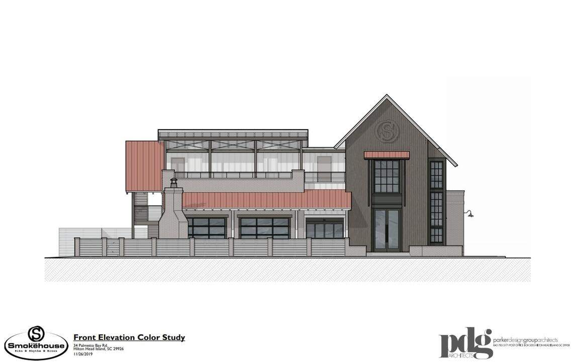 The proposed plan for The Smokehouse restaurant on the south end of Hilton Head Island. The restaurant burned in June 2019.