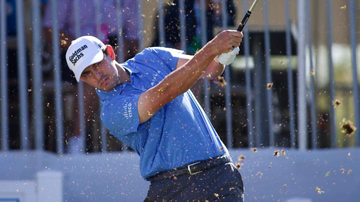 Patrick Cantlay tees off from the 17th during the second round of the RBC Heritage Presented by Boeing at Harbour Town Golf Links on Friday, April 14, 2023 in Sea Pines on Hilton Head Island.