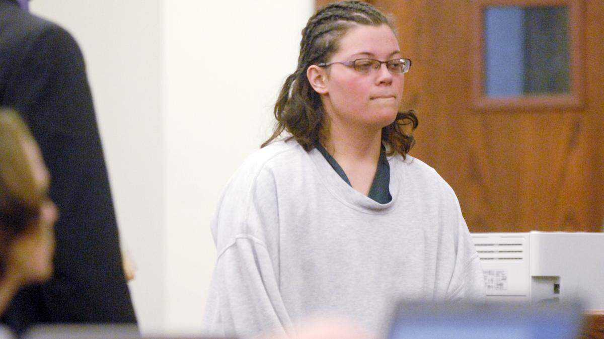 Jasmine Femia, charged with murder in the shooting of Nicholas Degros, arrives for her bond hearing on Thursday at the Beaufort County Courthouse.