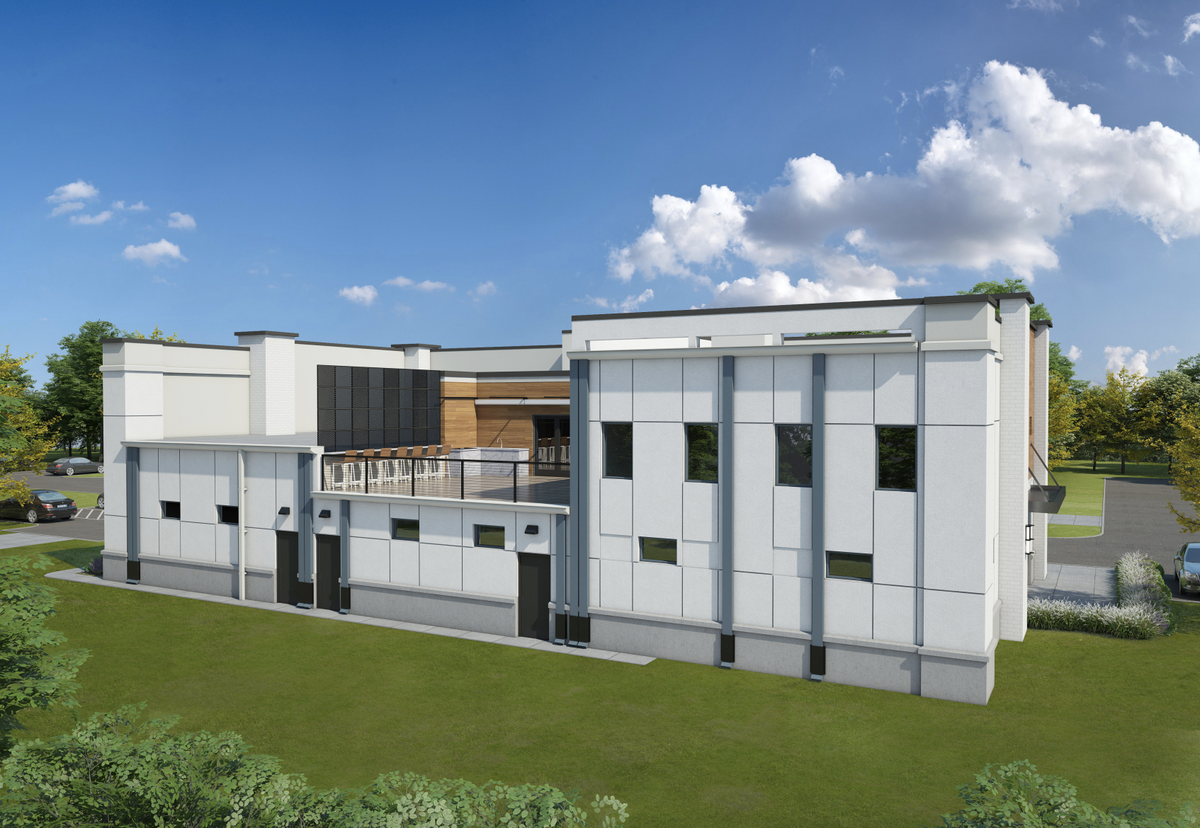 Rendered image of the CS INSTRUMENT facility in Bluffton, SC.