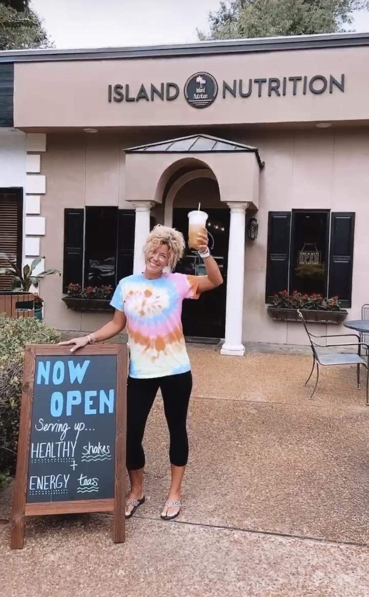 Melonie Hackman, owner of Island Nutrition on Hilton Head, stands in front of her business, which opened in October 2020.