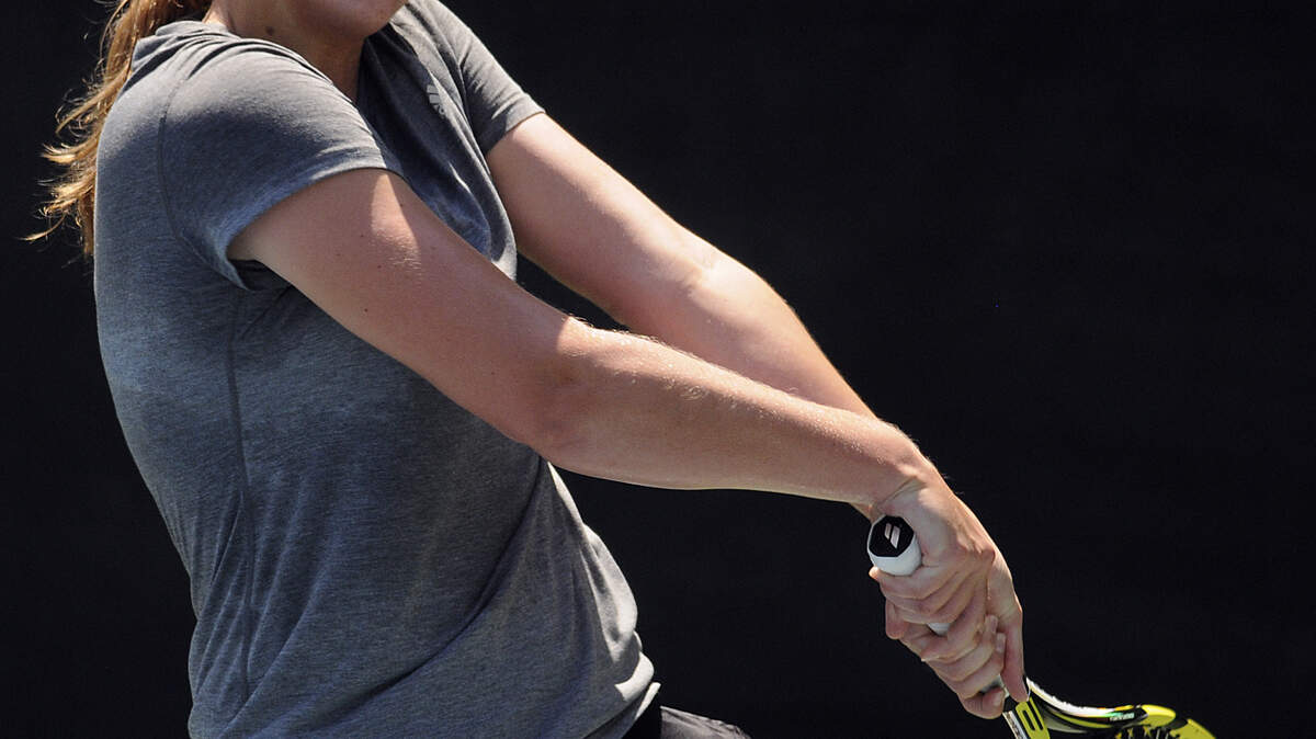 Hayley Carter of Hilton Head Island hits the ball back to Amanda Rodgers during their match on Thursday afternoon during the Head Women's $10,000 USTA Pro Circuit Tournament at Van Der Meer Tennis Center on Hilton Head Island. Carter advanced to the quarterfinals.