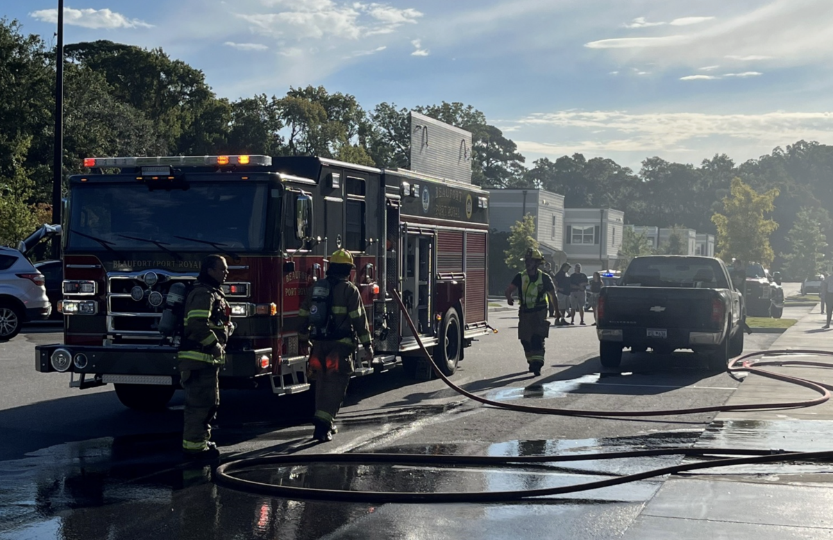 Crews with the City of Beaufort/Town of Port Royal Fire Department responded to a fire inside an apartment at the Legends North of Broad apartment complex the morning of Sept. 12, 2023, which led to a man being charged with arson ten days later.