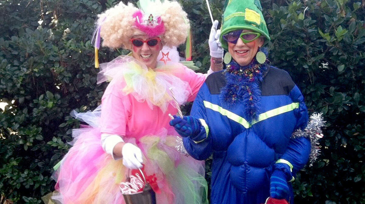 Dyane Lee and Sallie Collins of Bluffton on a typical Christmas Eve.