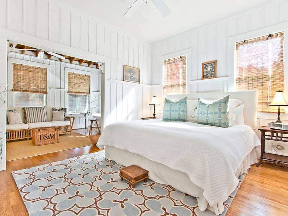 The two homes together sleep 20, according to the listing on the vacation rental site.