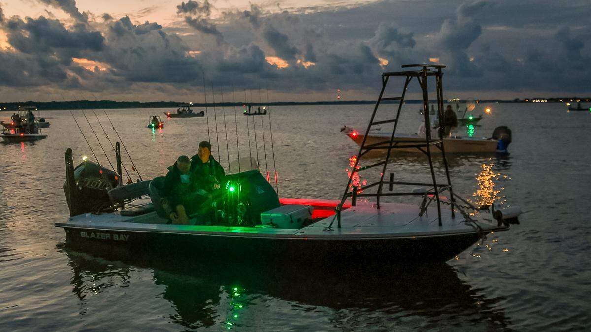 Fishermen prepare for the 2023 Redfish Cup on Battery Creek in Port Royal. This year’s tournament is Saturday and will feature 30 to 40 teams of two fishing in boats for the most popular game fish in the Lowcountry.