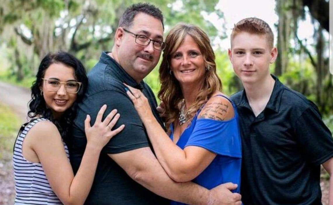 Pictured is Kaytlyn Pierce, left, who was a victim in a DUI car wreck in 2019 pictured with her family. Next to Kaytlyn are her parents, Jeff and Michelle Pierce and her sibling, Anthony Pierce, in this provided photo taken by Veronica Vinopal Photography.