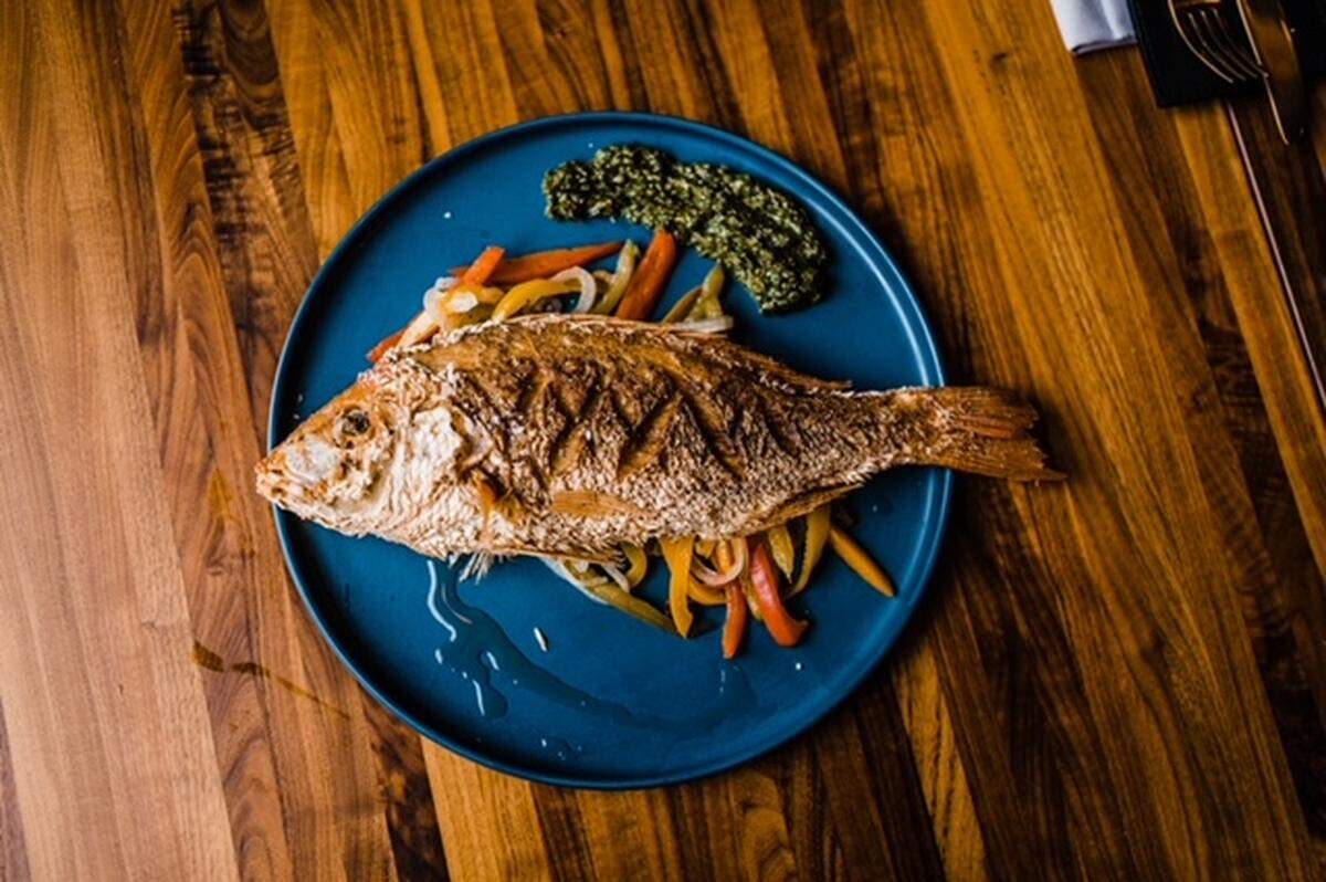 Snapper escovitch from Okan Bluffton