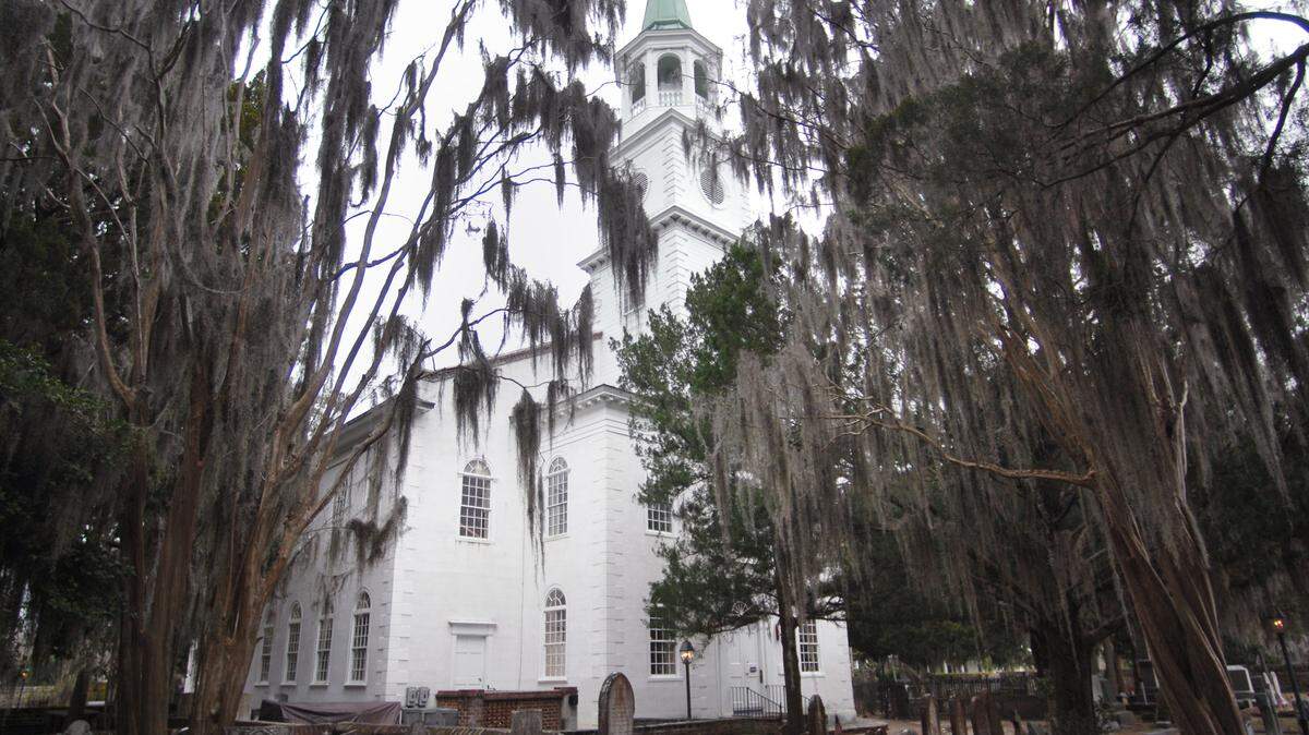 The Parish Church of St. Helena in Beaufort in early February 2015.