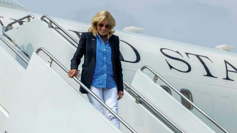 Photos of First Lady Jill Biden’s arrival at MCAS Beaufort