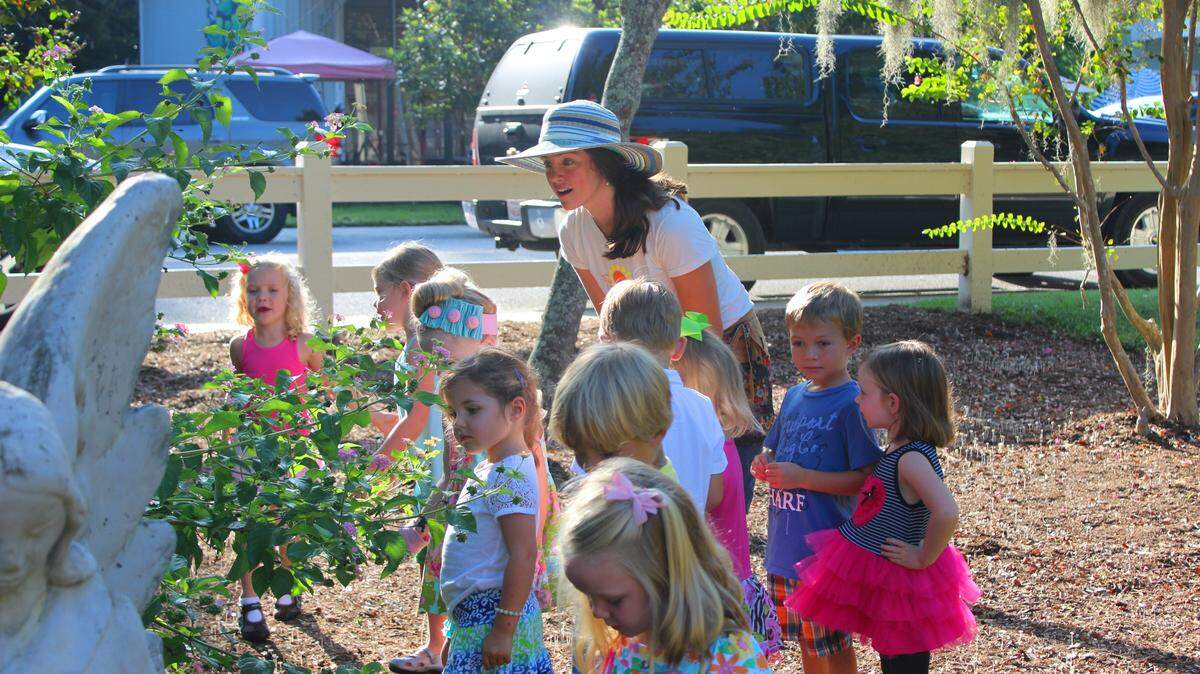 May River Montessori School has added gardening classes. Lisa Kohlhepp is the school's master gardener.